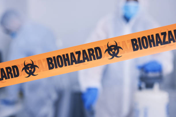 Professional Biohazard Cleanup technician working in Roy, WA